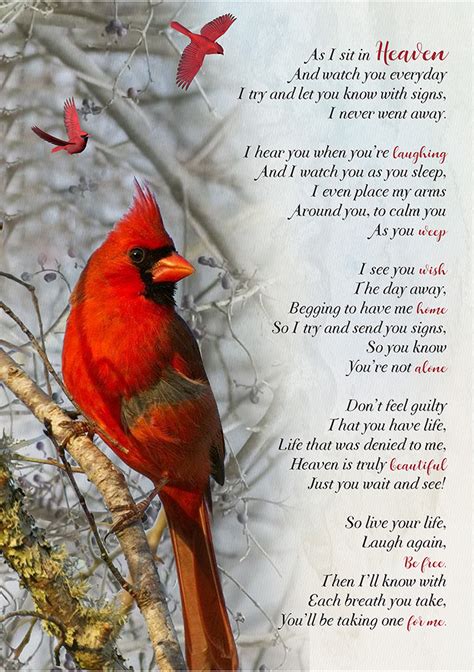 Cardinal Poem Printable